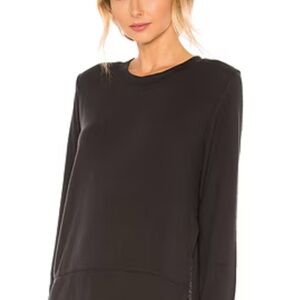 Alo Yoga Glimpse Black Long Sleeve Top